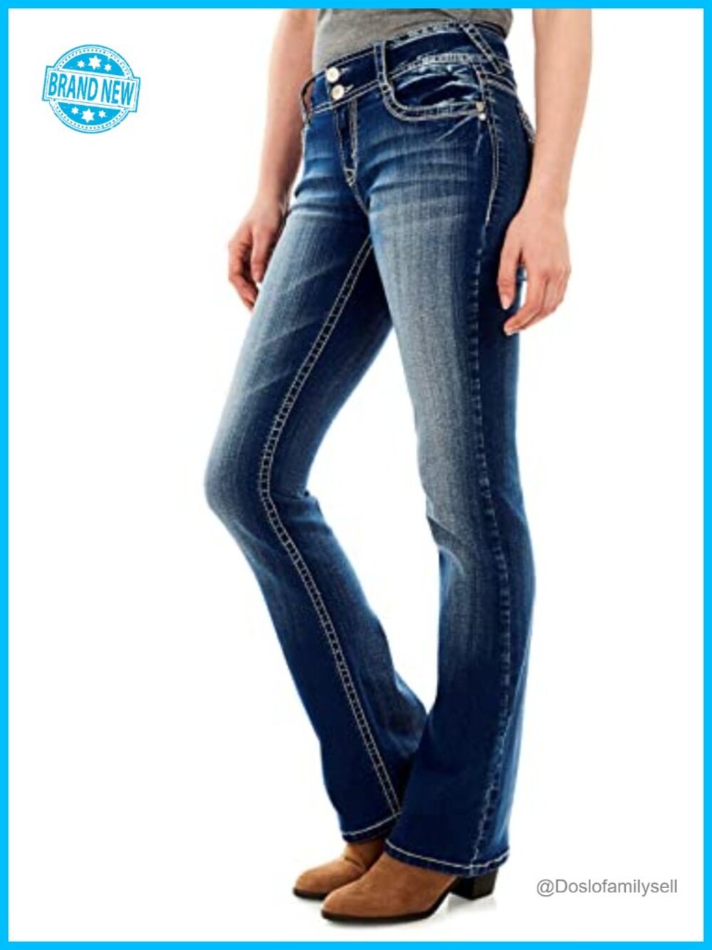 Luscious Curvy Bootcut Mid-Rise Insta Stretch Women's Jeans